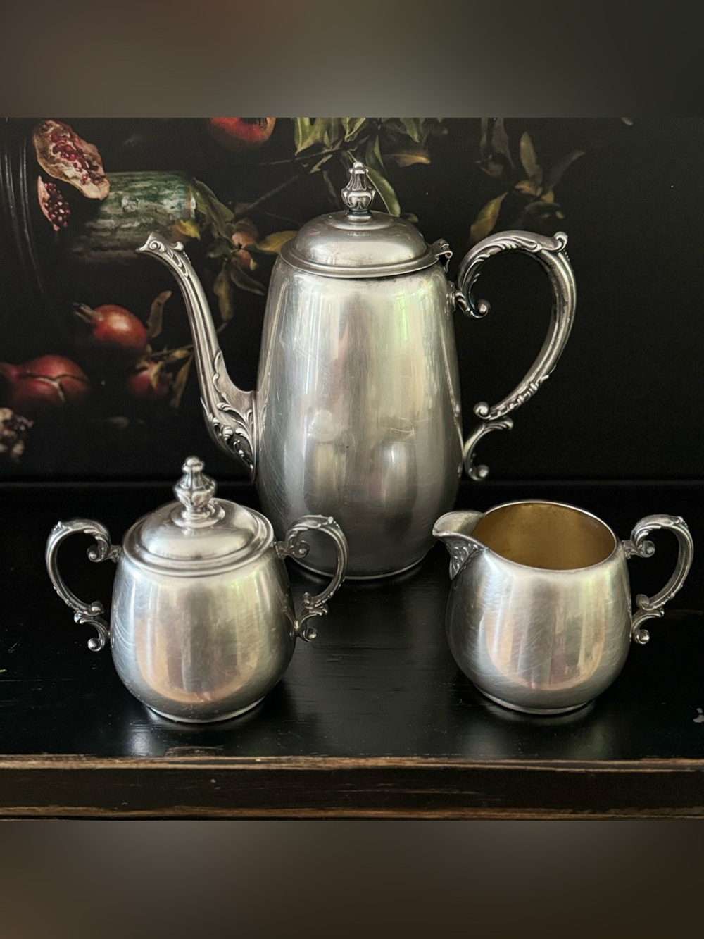 WM Rogers Silver Plate Silverplated 3ps Tea  / Coffee Set
